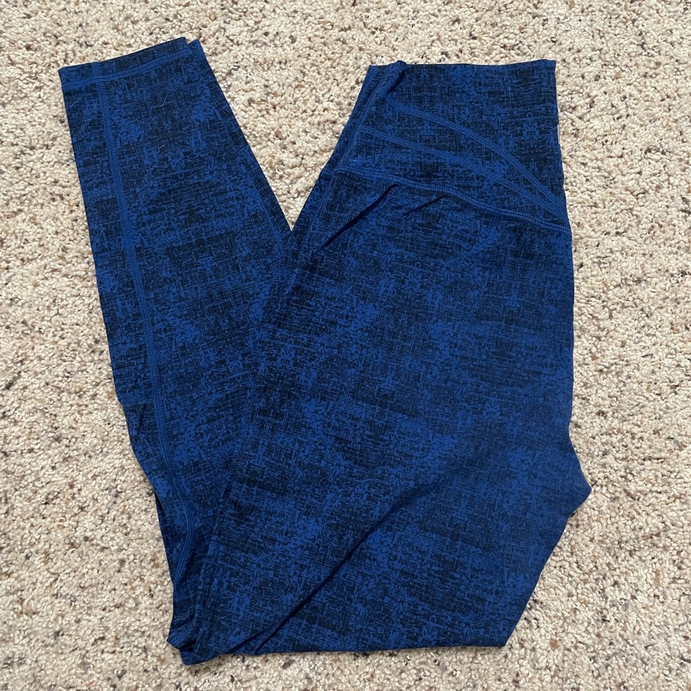 Buffbunny Large Black & Blue Leggings